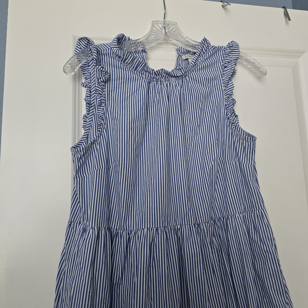J. Crew Light Blue Striped Maxi Dress - Picture 4 of 9